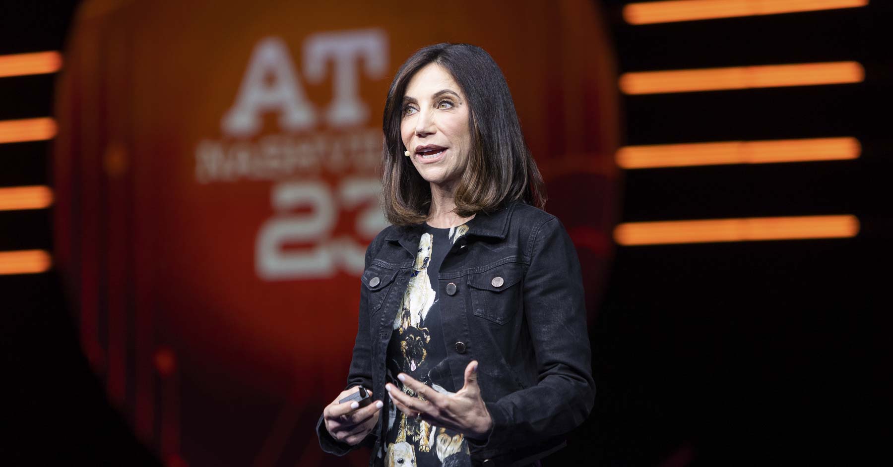 Alison Levine speaking on the main stage