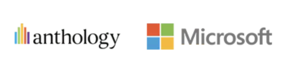 Logos for Anthology and Microsoft