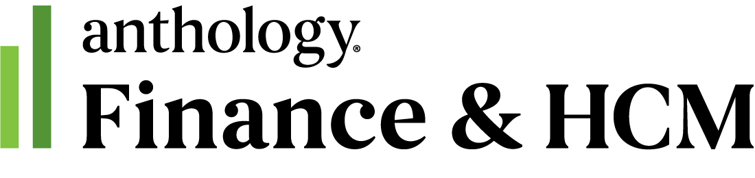 Anthology Finance & HCM logo with trademark